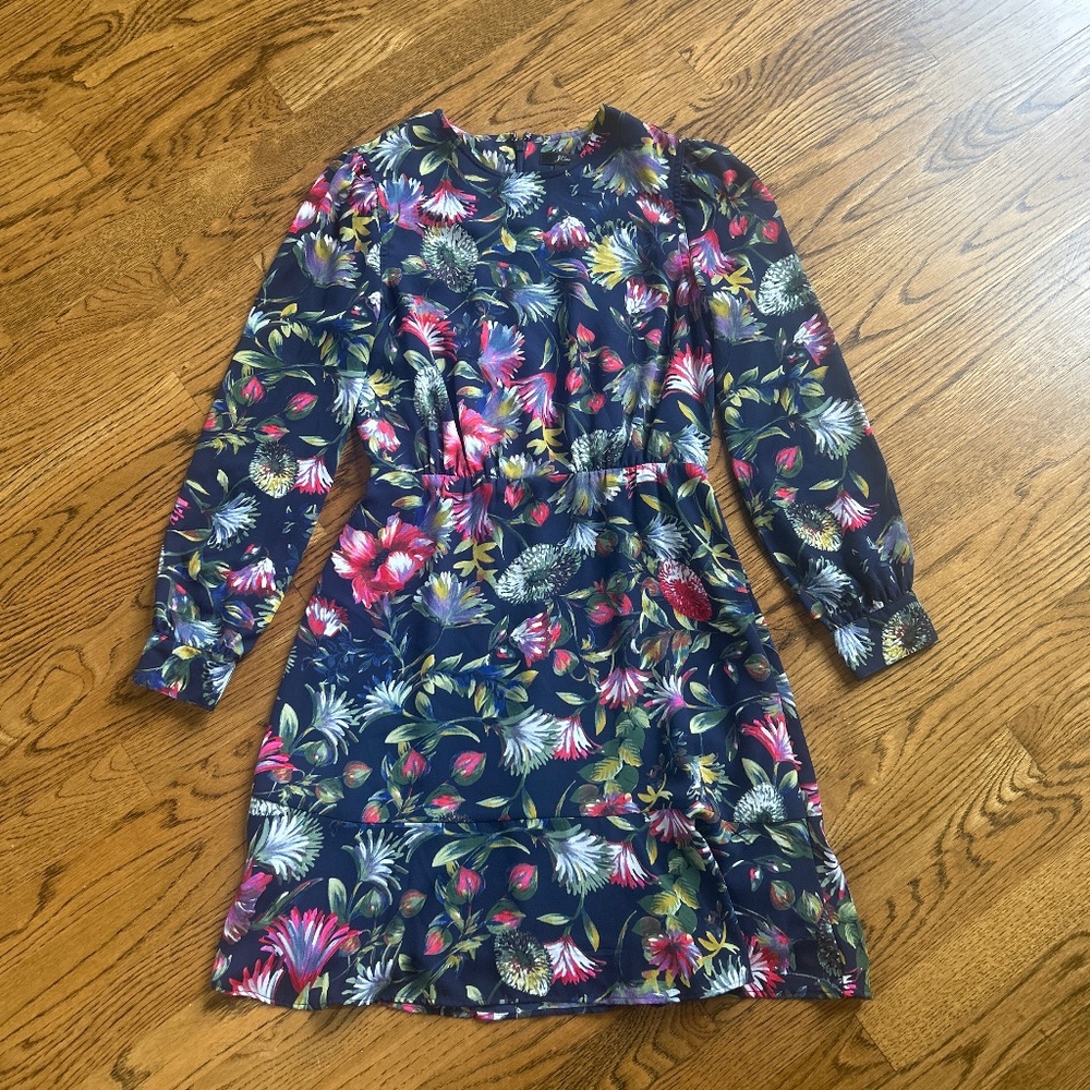 J. Crew floral printed dress, size 0